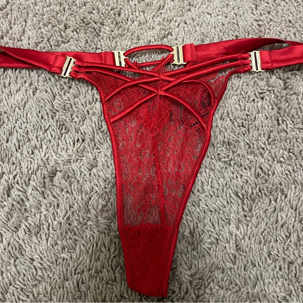 Honey Birdette Tessa Tango Red Thong Underwear